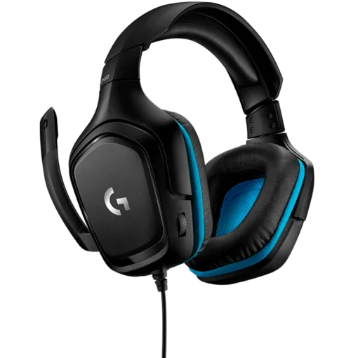 Геймърски слушалки LOGITECH G432 Wired Gaming Headset 7.1 – LEATHERETTE – BLACK/BLUE –