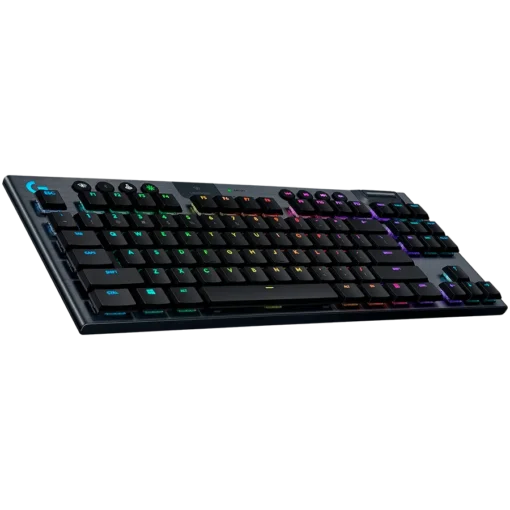 Геймърска клавиатура LOGITECH G915 TKL LIGHTSPEED Wireless Mechanical Gaming Keyboard – CARBON – US INTL –