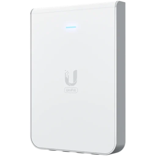 Точка за достъп UniFi6 In-Wall. Wall-mounted WiFi 6 access point with a built-in PoE