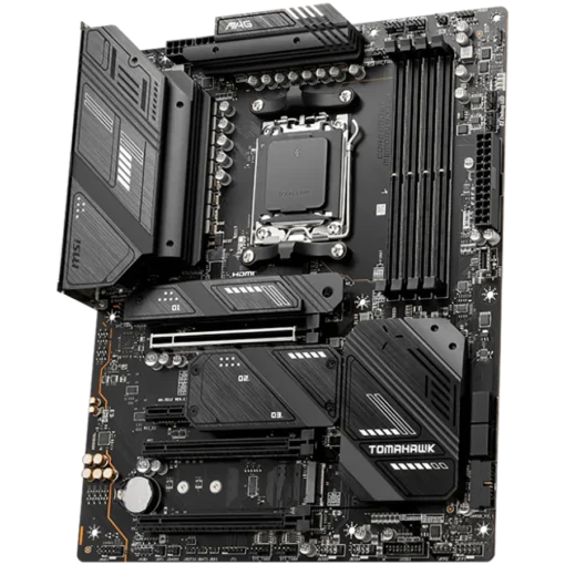 Дънна платка MSI MEG X670E TOMAHAWK WIFI, ATX, Socket AM5, 4xDDR5 Dual Channel DDR5 up to 6000(OC)MHz, 3x PCIe 3.0 16 slots, 4x M.2 slots, 4x USB 2.0, 1x USB 3.2 Gen 2, 4x USB 3.2 Gen 1, Type-C, 4x EX Debug LED, 7.1 HD Audio, 2.5G LAN, WiFI 6E, BT, 3 - Image 2