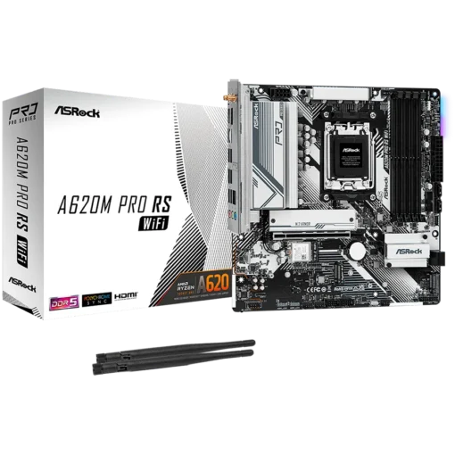 Дънна платка ASROCK Main Board Desktop AM5 A620 4 x DDR5 1 x HDMI 1 x DisplayPort 3xM.2 4 x SATA3 Micro