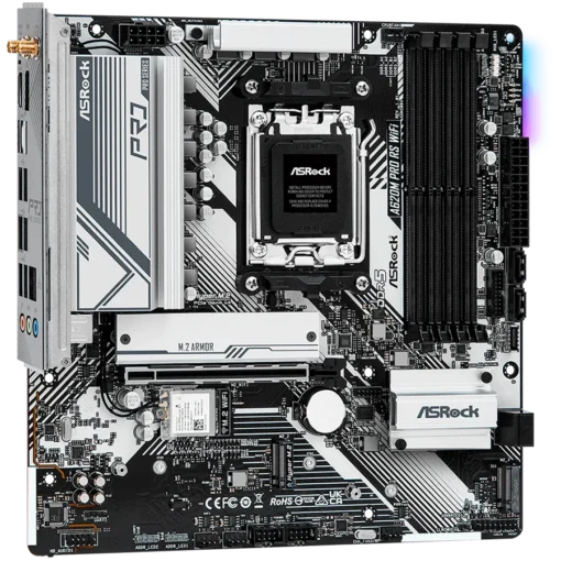 Дънна платка ASROCK Main Board Desktop AM5 A620 4 x DDR5 1 x HDMI 1 x DisplayPort 3xM.2 4 x SATA3 Micro