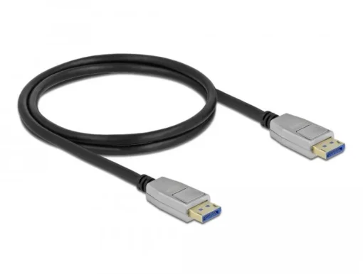 Кабел Delock DisplayPort 2.0 мъжко - DisplayPort мъжко 1.0м 10K Черен