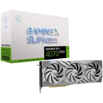 Видео карта MSI Video Card Nvidia RTX 4070 SUPER 12G GAMING X SLIM	WHITE 12GB GDDR6X 192bit 21Gbps Memory speed Boost: 2