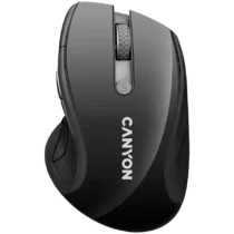 Безжична мишка CANYON 2.4Ghz wireless mouse optical tracking - blue LED 6 buttons DPI 1000/1200/1600 Black pearl