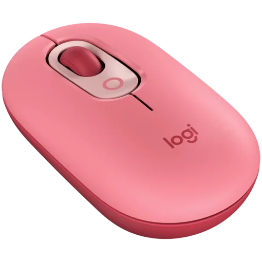 Мишка за компютър LOGITECH POP Mouse with emoji – ROSE – BT – EMEA28i-935 – FY25