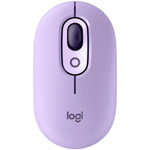 Мишка за компютър LOGITECH POP Mouse with emoji - LILAC - BT - EMEA28i-935 - FY25