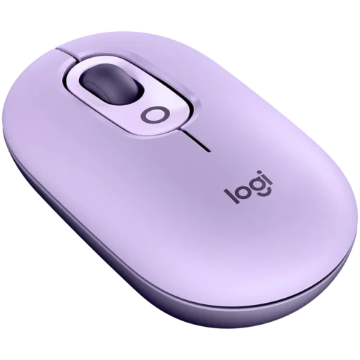 Мишка за компютър LOGITECH POP Mouse with emoji – LILAC – BT – EMEA28i-935 – FY25