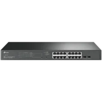 Kомутатор TP-Link SG2218P Omada 18-Port Gigabit Smart Switch with 16-Port PoE+ 16× Gigabit 802.3af/at PoE+ ports and 2×