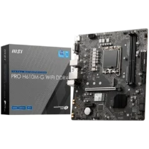 Дънна платка MSI PRO H610M-G WIFI DDR4 M-ATX Socket 1700 Dual Channel 64GB 3200 MHz 1x PCIe x16 slot 1xPCIex1 slot 1x HD