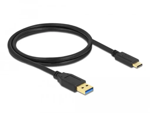 Кабел Delock SuperSpeed USB-A мъжко - USB-C мъжко (USB 3.2 Gen 2) 10 Gbps 1 м