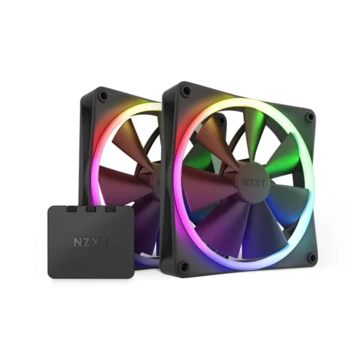 Комплект вентилатори NZXT F140 RGB Black 2 броя и NZXT RGB