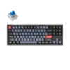 Геймърска Механична клавиатура Keychron V3 TKL Knob QMK Frosted Black Translucent Keychron K Pro Blue Switch