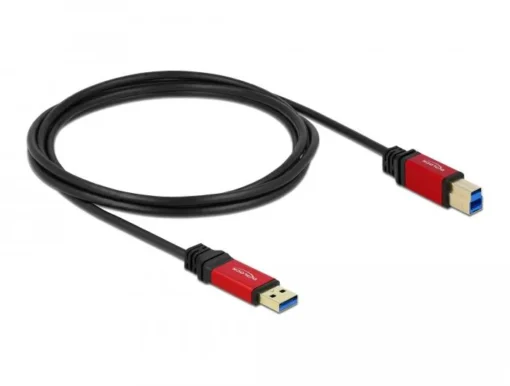 Кабел Delock USB-A мъжко - USB-B мъжко 2 м Premium Екраниран