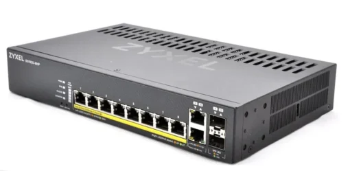 Суич 8-портов ZyXEL GS1920-8HPV2 Gigabit управляем PoE