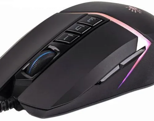 Геймърска оптична мишка А4 Bloody W60 Max Stone Жична USB RGB 10000cpi 8 бутона