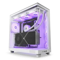 Кутия за компютър NZXT H6 Flow RGB Matte White - Middle Tower