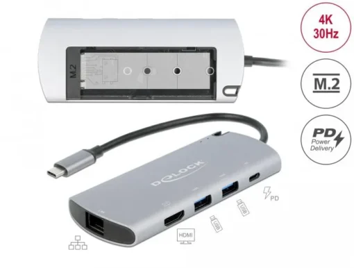 Докинг станция Delock USB-C