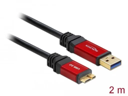 Кабел Delock USB-A мъжко – USB Micro-B мъжко