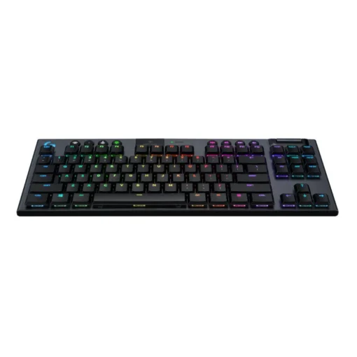 Безжична геймърска механична клавиатура Logitech, G915 TKL Black Lightsync RGB, GL Linear суичове - Image 2