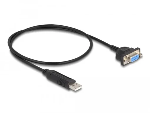 Адаптер DeLock USB 2.0 - RS-232 D-Sub 9 женско 50 см