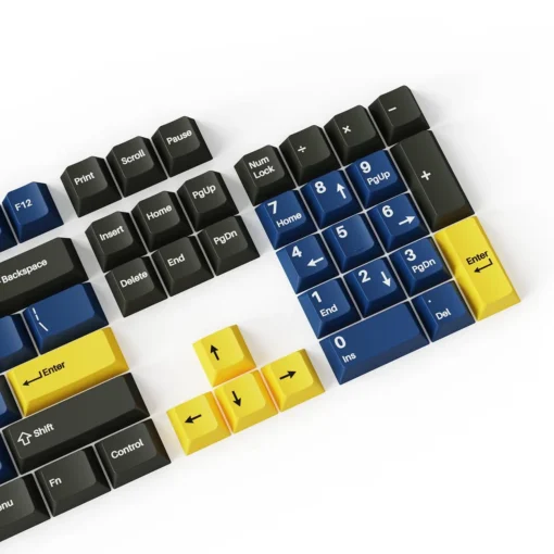 Капачки за механична клавиатура Keychron Cherry Profile Double - Shot PBT Full Set 219 Keycaps - Dark Blue and