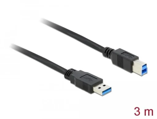 Кабел Delock USB-A мъжко – USB-B мъжко