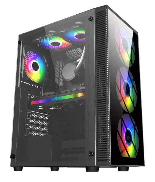 Кутия за компютър FSP CMT192 TG ATX Mid Tower Черна