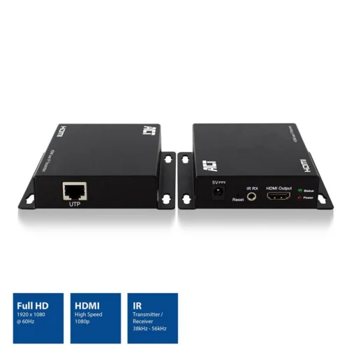 HDMI Extender (усилвател) ACT AC7850, 1080p @ 60Hz, 100 м, Комплект - Image 2