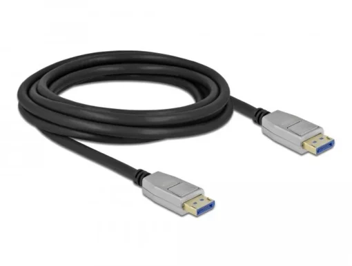 Кабел Delock DisplayPort 2.0 мъжко - DisplayPort мъжко 3.0м 10K Черен