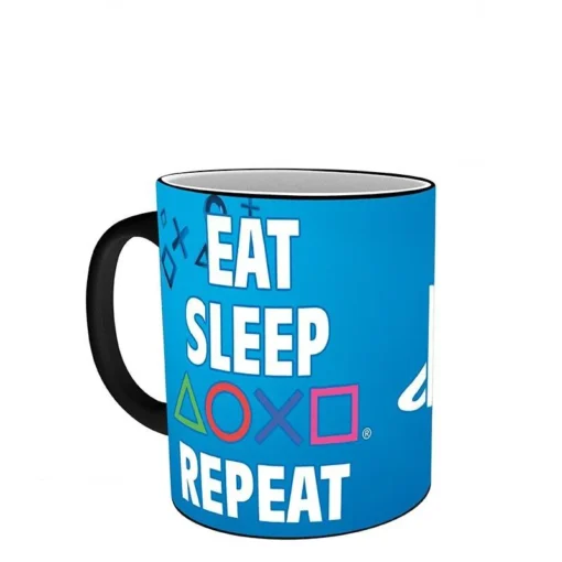 Чаша ABYSTYLE PLAYSTATION Mug Heat Change Eat Sleep Repeat