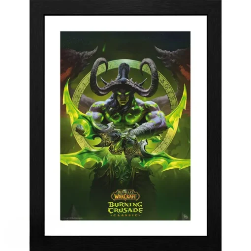 GBEYE WORLD OF WARCRAFT - Framed print "Illidan" (30x40)