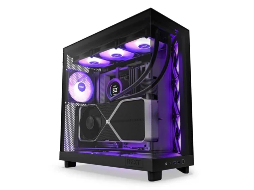 Кутия за компютър NZXT H6 Flow RGB Matte Black - Middle Tower