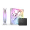 Комплект вентилатори NZXT F140 RGB Duo White 2бр RGB Контролер