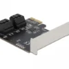 Карта Delock PCI Express x1 към  4 port SATA Low Profile