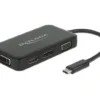 Адаптер 4 в 1 Delock 63929 USB-C мъжко - VGA / DVI / DP / HDMI женско