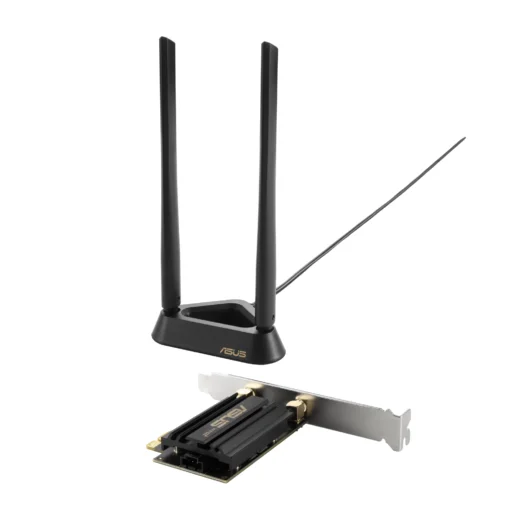 Безжичен адаптер ASUS PCE-AXE59BT WiFi 6E PCI-e две външни антени и Bluetooth