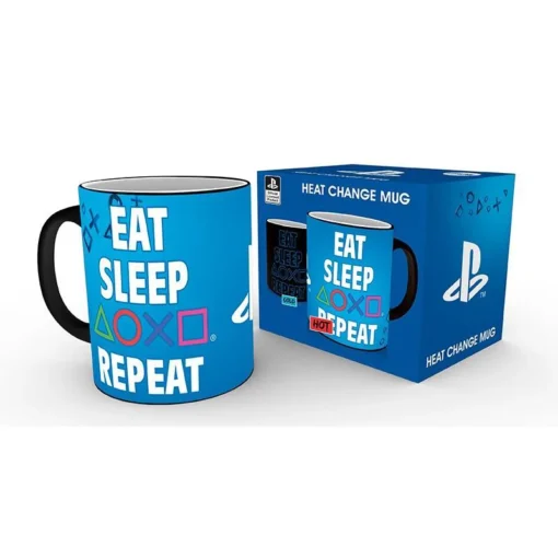 Чаша ABYSTYLE PLAYSTATION Mug Heat Change Eat Sleep Repeat - Image 2