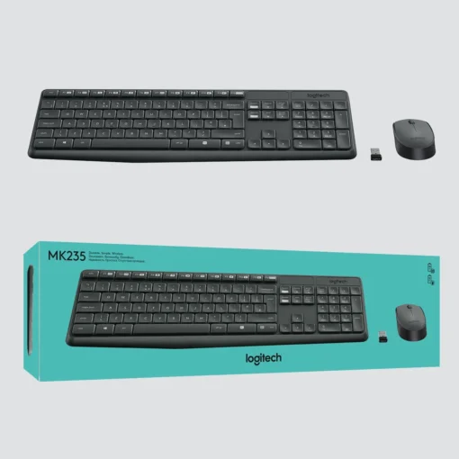 Kомплект безжични клавиатура с мишка Logitech MK235