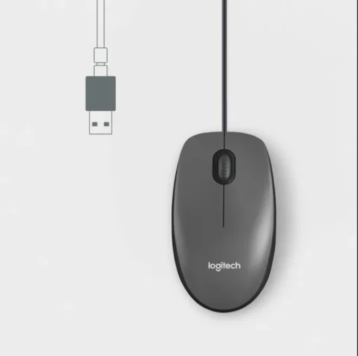 USB мишка oптична Logitech M100 910-006652 – черна