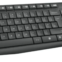 Kомплект безжични клавиатура с мишка Logitech MK235 Черен