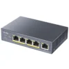 Суич Cudy GS1005P 5 портов 10/100/100 PoE+ Switch 60W Uplink порт