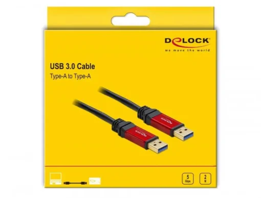 Кабел Delock USB-A мъжко – USB-А мъжко