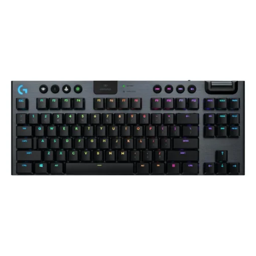 Безжична геймърска механична клавиатура Logitech G915 TKL Black Lightsync RGB Tactile