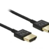 Кабел Delock  HDMI-A мъжко - HDMI-A мъжко18 Gbit/s 4K 2 м Черен