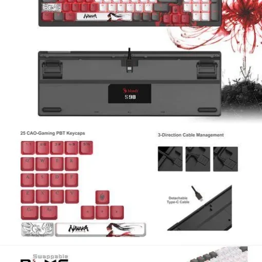 Геймърска механична клавиатура A4tech Bloody S98 Naraka