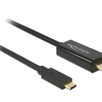 Кабел Delock USB-C мъжко - HDMI мъжко 2.0 m 4K 30 Hz 2 m Черен