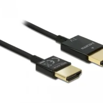 Кабел Delock HDMI-A мъжко - HDMI-A мъжко Ethernet 18 Gbit/s 4K 3 м Черен