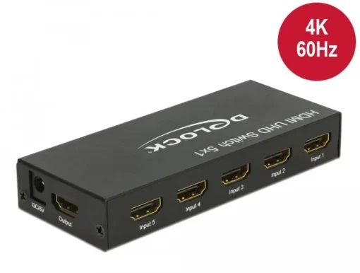 5 портов HDMI суич Delock 4K@60Hz