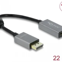 Адаптер Delock DisplayPort 1.4 мъжко - HDMI женско 4K 60 Hz (HDR)